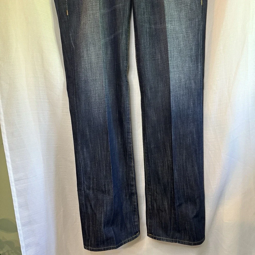 True‎ Religion Section Row Seat Jeans Men's 36 Dark Wash Straight Leg Button Fly
